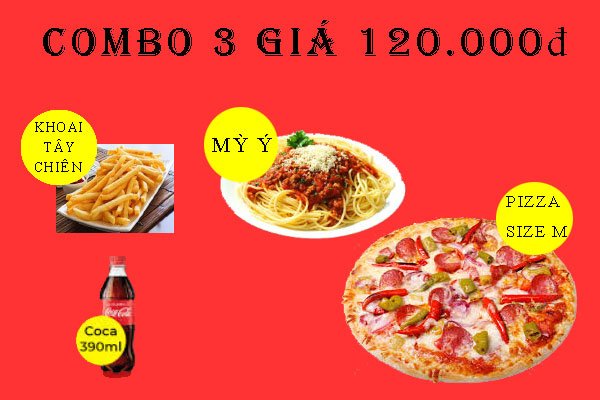 COM BO khuyến mại Pizza Hà Nội.